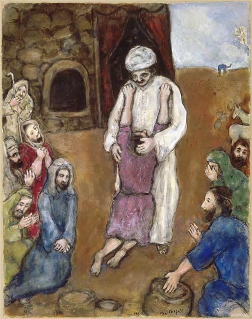 Joseph wurde von seinem Bruder dem Zeitgenossen Marc Chagall anerkannt Ölgemälde